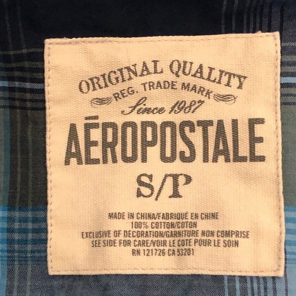- Mens Blue Shirt. Size Small. Aeropostale. - Picture 6 of 6